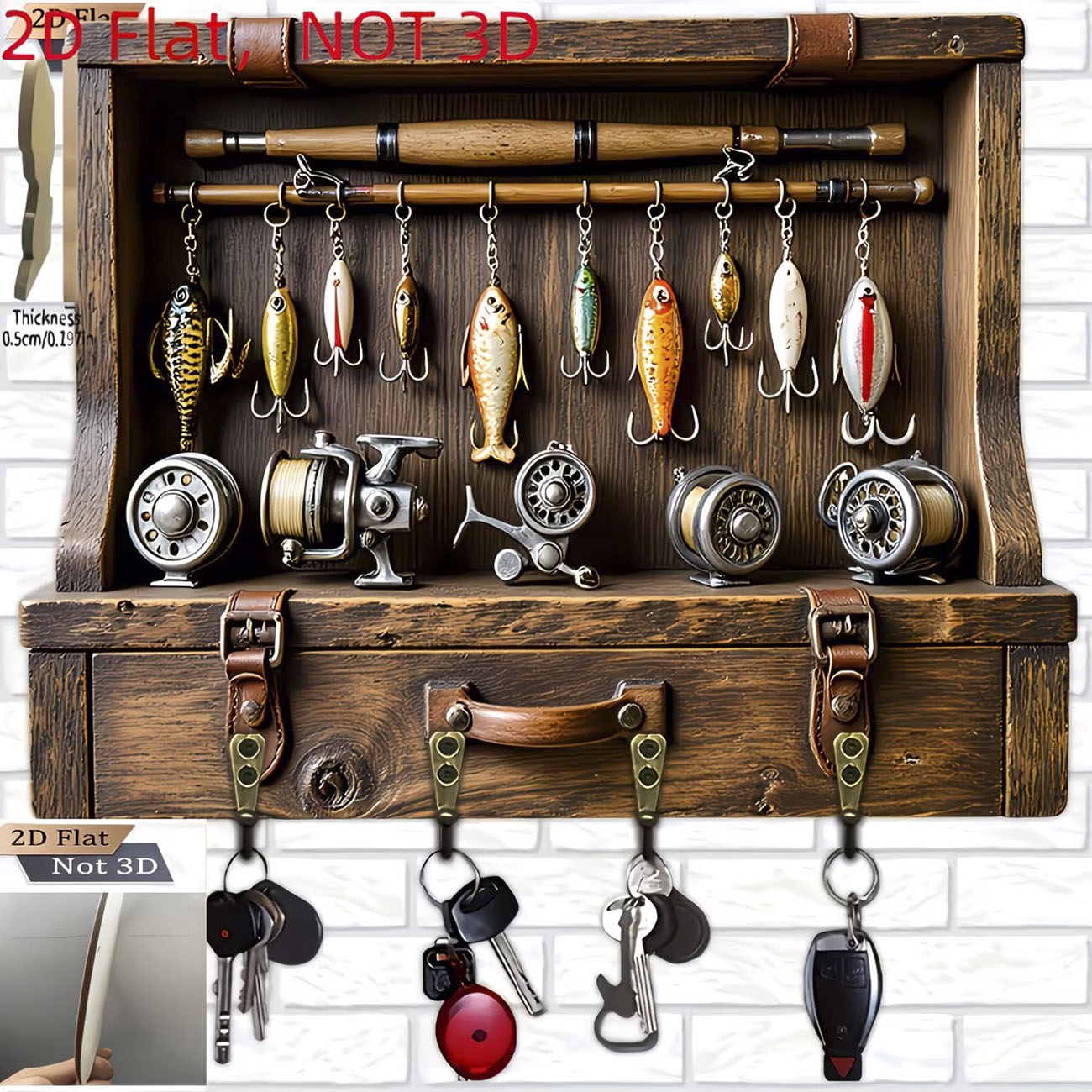 Vintage Fishing Lure Key Hange - Fly Reel ulasan dan harga