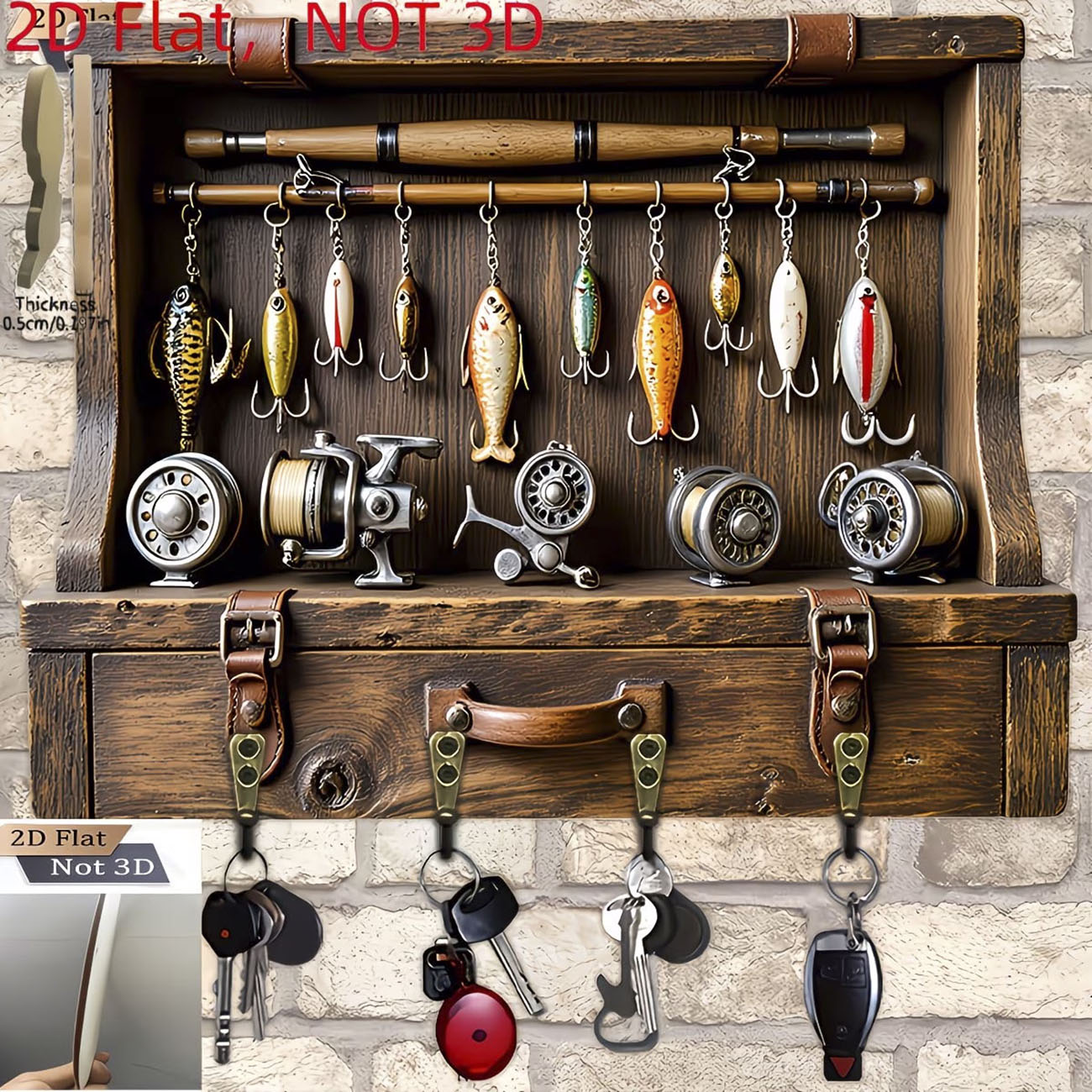Vintage Fishing Lure Key Hange - Fly Reel ulasan dan harga